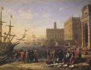 Claude Lorrain View of a Port with the Capitol (mk05) USA oil painting artist